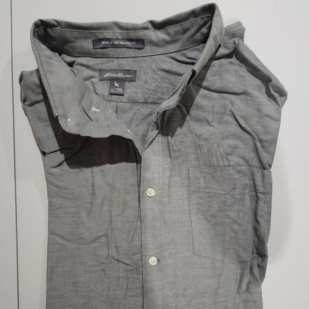 Eddie Bauer T2XL Men's Long Sleeve Dress Shirt